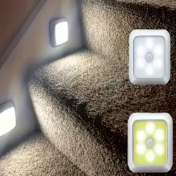 Lampka samoprzylepna z czujnikiem ruchu nocna na schody podszafkowa led