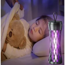 Lampa owadobójcza uv na komary muchy skuteczna pułapka na owady