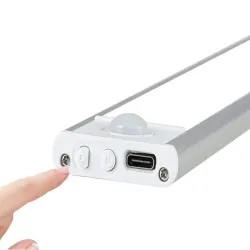 Lampka  30cm samoprzylepna listwa podszafkowa usb klips czujnik CCT