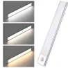 Lampka  30cm samoprzylepna listwa podszafkowa usb klips czujnik CCT
