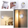 Lampka led cob 360 na baterie magnes bezprzewodowa czujnik ruchu noc