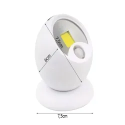 Lampka led cob 360 na baterie magnes bezprzewodowa czujnik ruchu noc