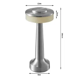 Lampka nocna stołowa dotykowa 3 stopniowa wysoka bezprzewodowa usb