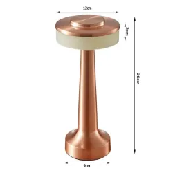 Lampka nocna stołowa dotykowa 3 stopniowa wysoka bezprzewodowa usb