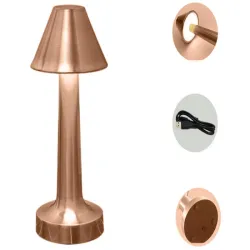 Lampka nocna stołowa dotykowa 3 stopniowa wysoka bezprzewodowa usb