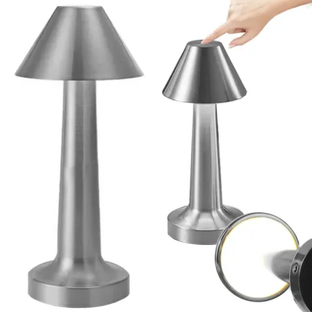 Lampka nocna stołowa do sypialni dotykowa 3 stopniowa bezprzewodowa-5907451356890