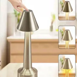 Lampka nocna stołowa do sypialni dotykowa 3 stopniowa bezprzewodowa