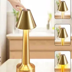 Lampka nocna stołowa do sypialni dotykowa 3 stopniowa bezprzewodowa