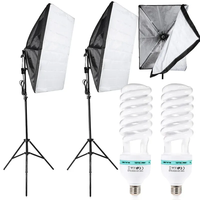 2x135w lampa światło soft box zestaw statyw domowe studio foto żarówka 2x135w lampa światło soft box zestaw statyw domowe studio foto żarówka
