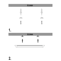 Lampa 120cm 28w biała neutralna 6500k oprawa natynkowa świetlówka led