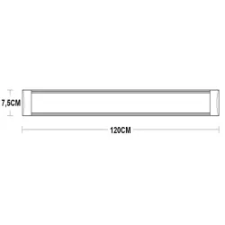 Lampa 120cm 28w biała neutralna 6500k oprawa natynkowa świetlówka led