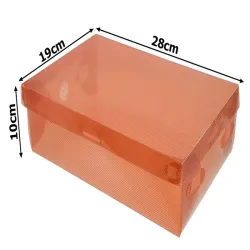 Pudełka 10szt na buty organizer na obuwie wielokolorowe przezroczyste
