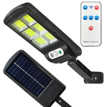 Lampa solarna 96 led cob z czujnikiem ruchu zmierzchu mała kompaktowa-5907451341162