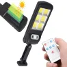 Lampa solarna 96 led cob z czujnikiem ruchu zmierzchu mała kompaktowa