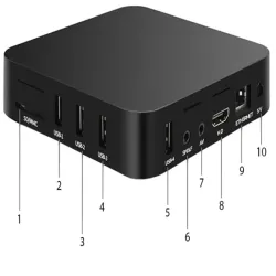 Odtwarzacz multimedialny smart tv box android 4k z szybkim wi-fi 5G