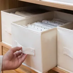 Organizer na ubrania bieliznę spodnie skarpetki do szafy kolor biały