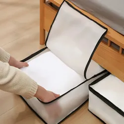 Organizer XL z suwakiem na pościel ubrania pojemnik na koce kołdrę