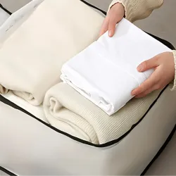 Organizer XL z suwakiem na pościel ubrania pojemnik na koce kołdrę