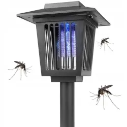 Lampa owadobójcza solarna UV latarenka wbijana ogrodowa na komary