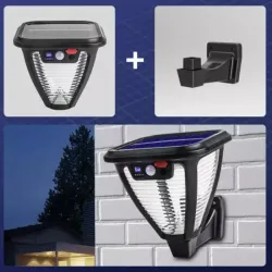 Lampa ogrodowa solarna wbijana lub kinkiet led 2 sposoby instalacji