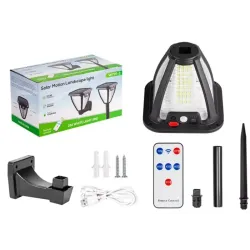 Lampa ogrodowa solarna wbijana lub kinkiet led 2 sposoby instalacji