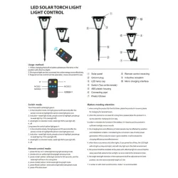 Lampa ogrodowa solarna wbijana lub kinkiet led 2 sposoby instalacji