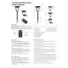 Lampa ogrodowa solarna wbijana lub kinkiet led 2 sposoby instalacji