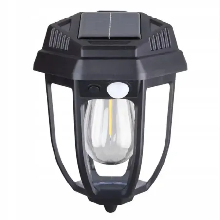 Lampa solarna kinkiet LED z ciepłą żarówką czujnikiem ruchu zmierzchu-6915100044196