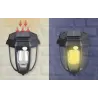 Lampa solarna kinkiet LED z ciepłą żarówką czujnikiem ruchu zmierzchu