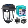 Lampa solarna kinkiet LED z ciepłą żarówką czujnikiem ruchu zmierzchu