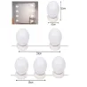 Lampki do lustra toaletki led zestaw 10 lamp do samodzielnego montarzu