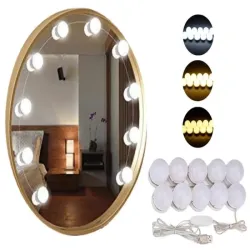 Lampki do lustra toaletki led zestaw 10 lamp do samodzielnego montarzu