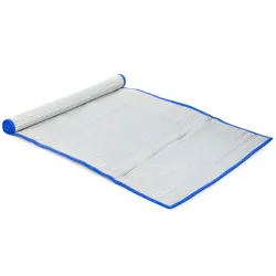 Mata plażowa 60x170 cm słomiana zwijana pled do leżenia na plaży