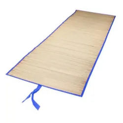 Mata plażowa 60x170 cm słomiana zwijana pled do leżenia na plaży