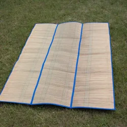 Mata 150x170cm plażowa słomiana z izolacją termiczną od podłoża
