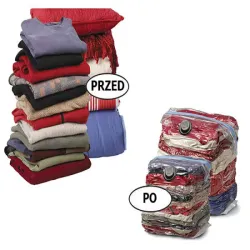 Worek 145x70 cm próżniowy z wieszakiem na ubrania vacuum space bags