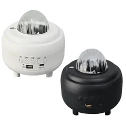 Lampka nocna projektor gwiazd rzutnik zorza nieba głośnik bluetooth