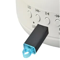 Lampka nocna projektor gwiazd rzutnik zorza nieba głośnik bluetooth