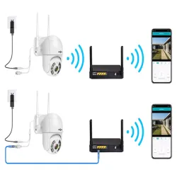 Kamera zewnętrzna obrotowa ip wifi full hd zoom podczerwień karta SD