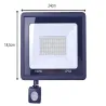 Halogen 100w 6000k naświetlacz reflektor czujnik ruchu zmierzchu ip66