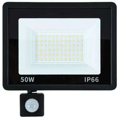 Halogen 50w 6000k naświetlacz reflektor led z czujnik ruchu zmierzchu-5907451368688