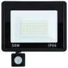 Halogen 50w 6000k naświetlacz reflektor led z czujnik ruchu zmierzchu