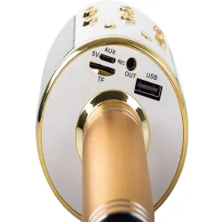 Mikrofon bezprzewodowy bluetooth głośnik karaoke modulator głosu