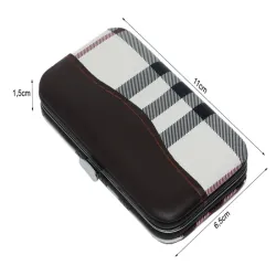 Zestaw do paznokci 7 elementów przybornik manicure pedicure etui cążki