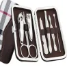 Zestaw do paznokci 7 elementów przybornik manicure pedicure etui cążki