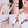 Zestaw do paznokci 7 elementów manicure pedicure etui cążki przybornik