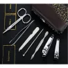 Zestaw do paznokci 7 elementów etui cążki przybornik manicure pedicure-5907451360347