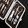 Zestaw do paznokci 7 elementów etui cążki przybornik manicure pedicure-5907451360347