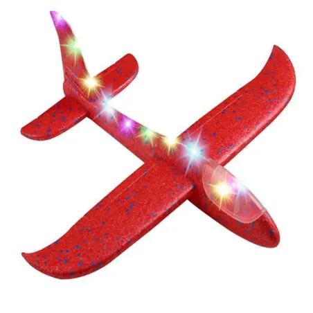 Samolot styropianowy styropianu 47cm świecący led szybowiec rzutka-5907451356227