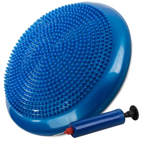 Poduszka beret sensomotoryczna dysk do ćwiczeń fitness jeż niebieski-5907451311189